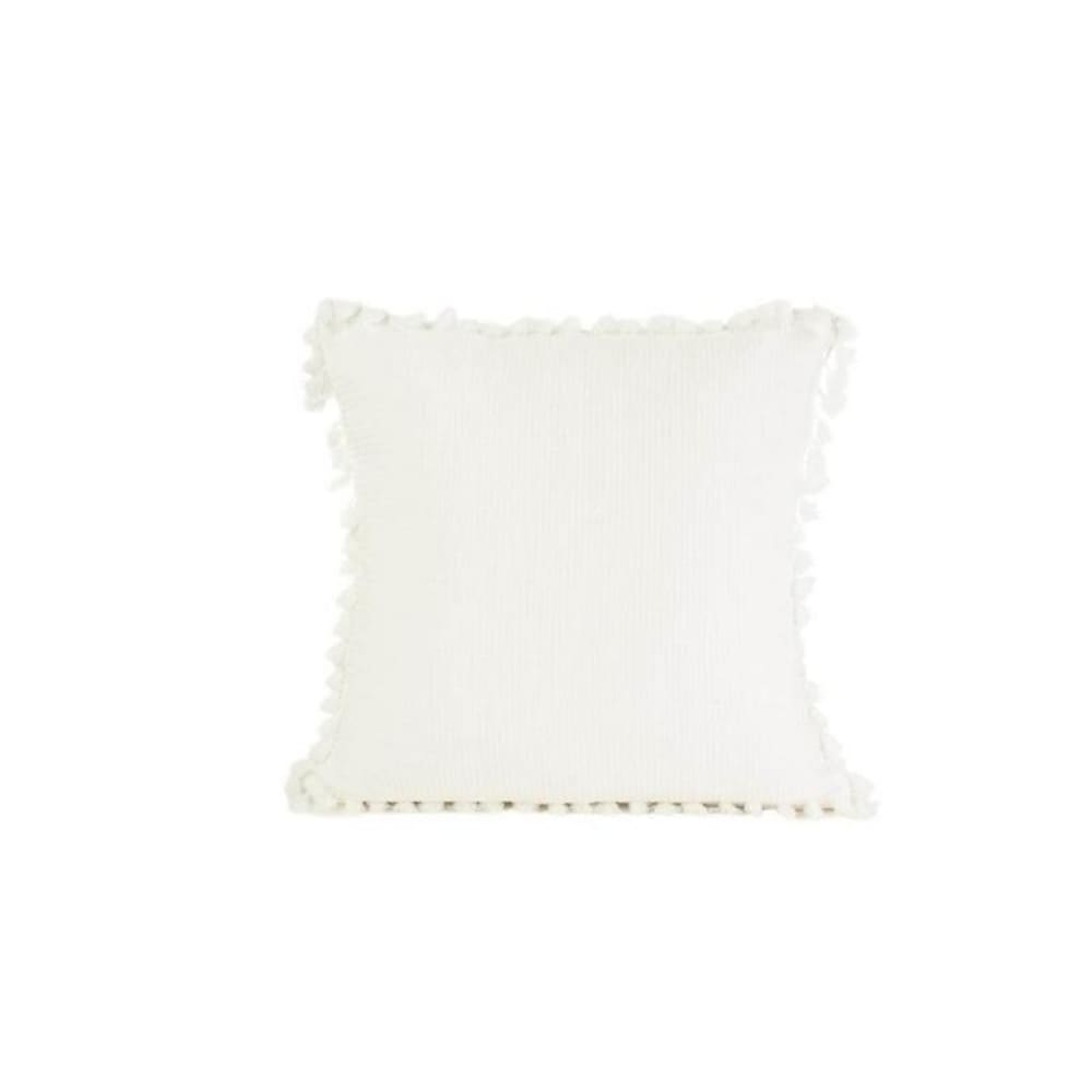 Cojín Decorativo Dulce Blanco 100% Algodón Blanco