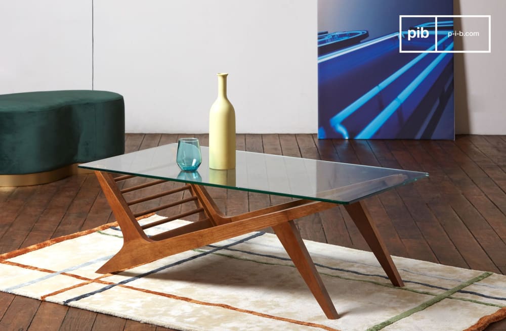 Table basse scandinave en bois marron - Maisons du Monde