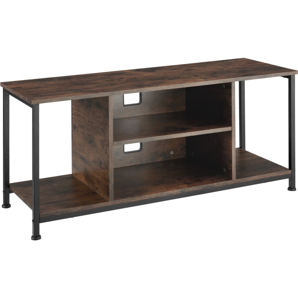 Tectake Mueble bajo tv, 4 estantes