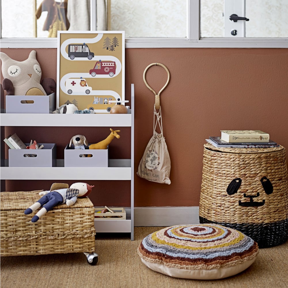 Panier forme panda en jacinthe d'eau naturel - Maisons du Monde