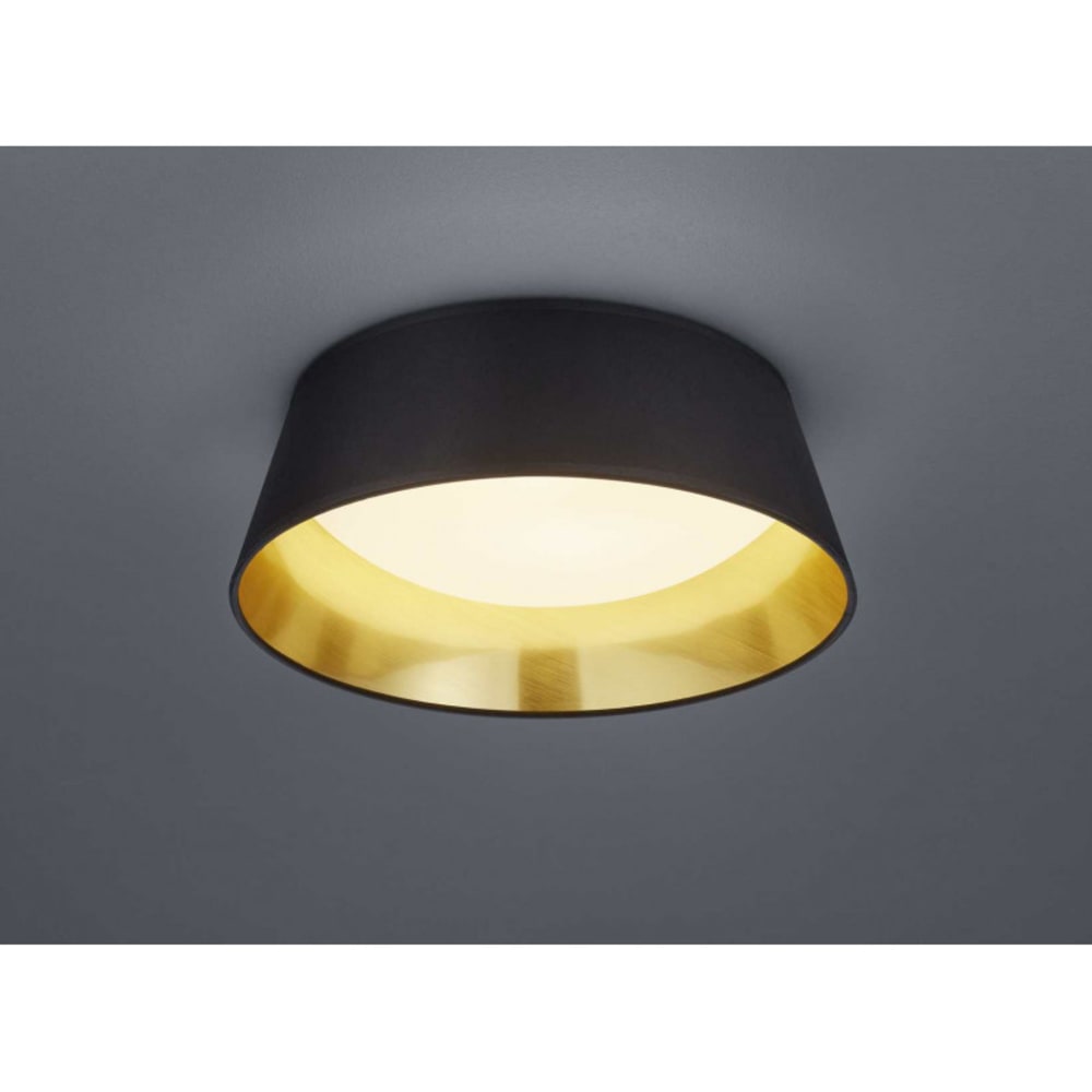Plafonnier design en tissu noir — vue 3