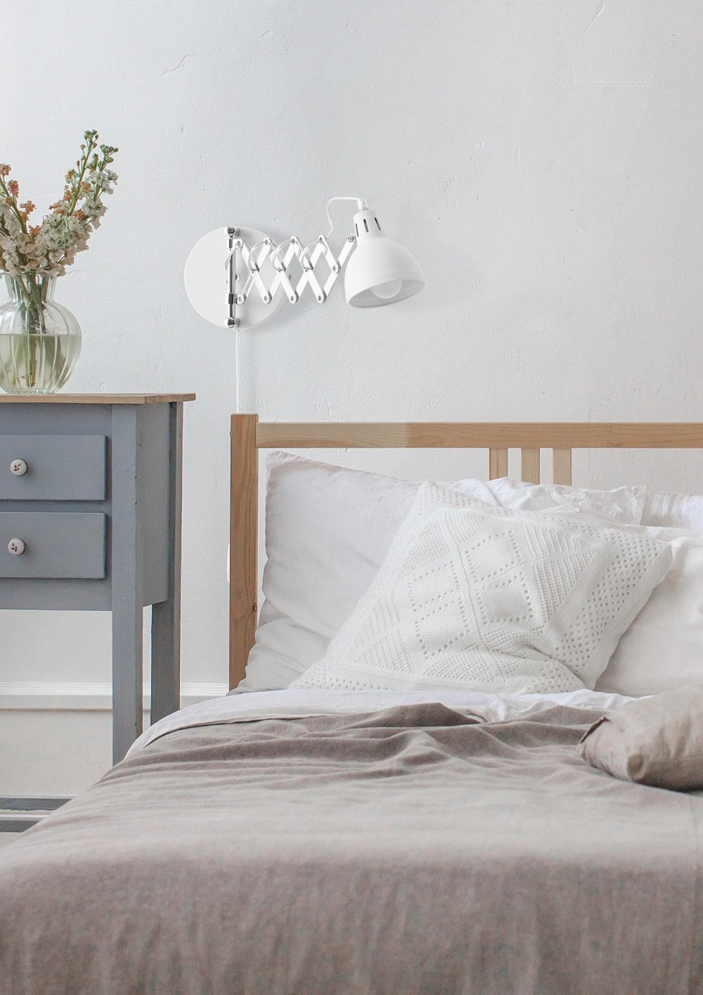 Applique en métal blanc - Maisons du Monde