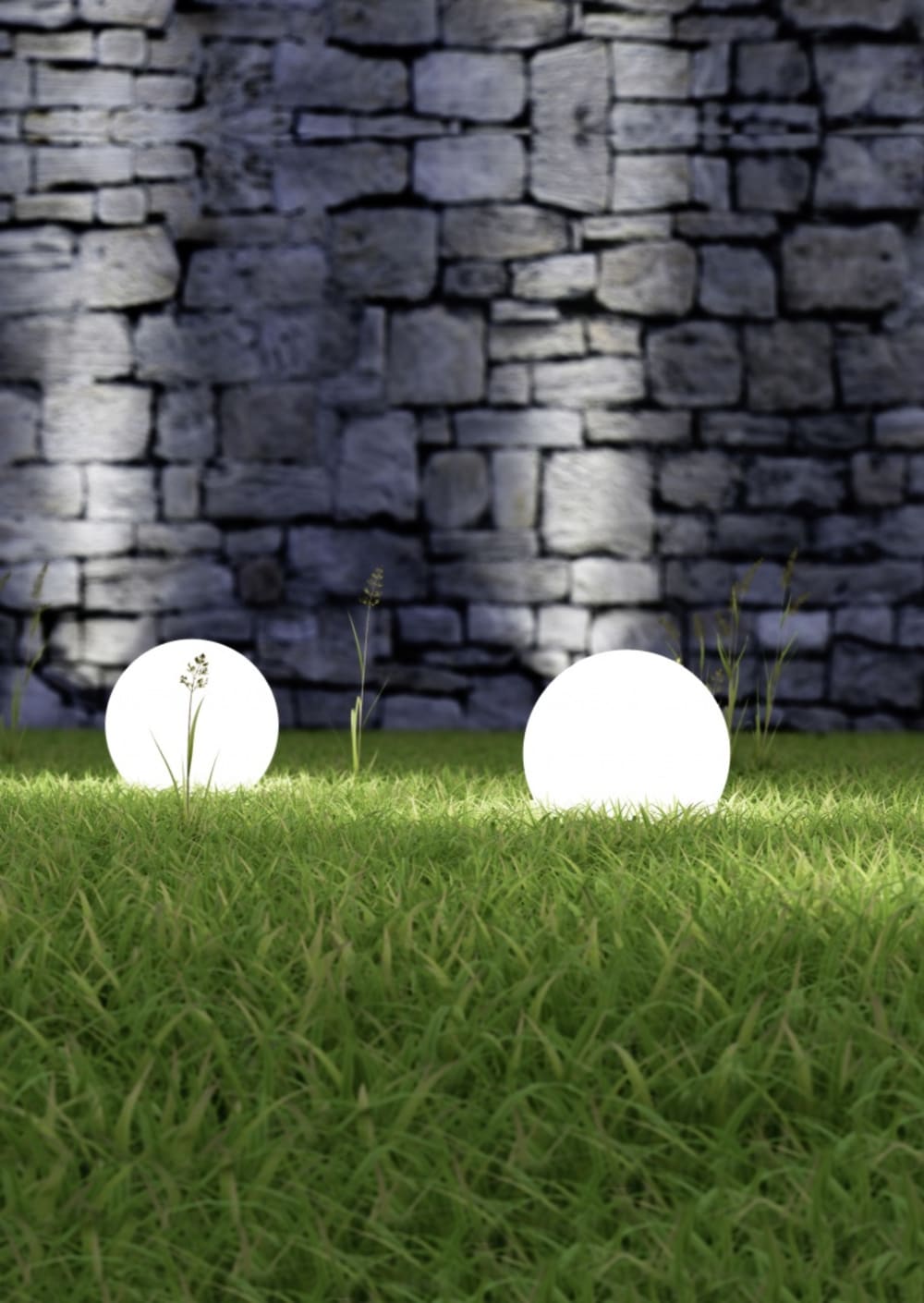 Luminaires de jardin en plastique noir