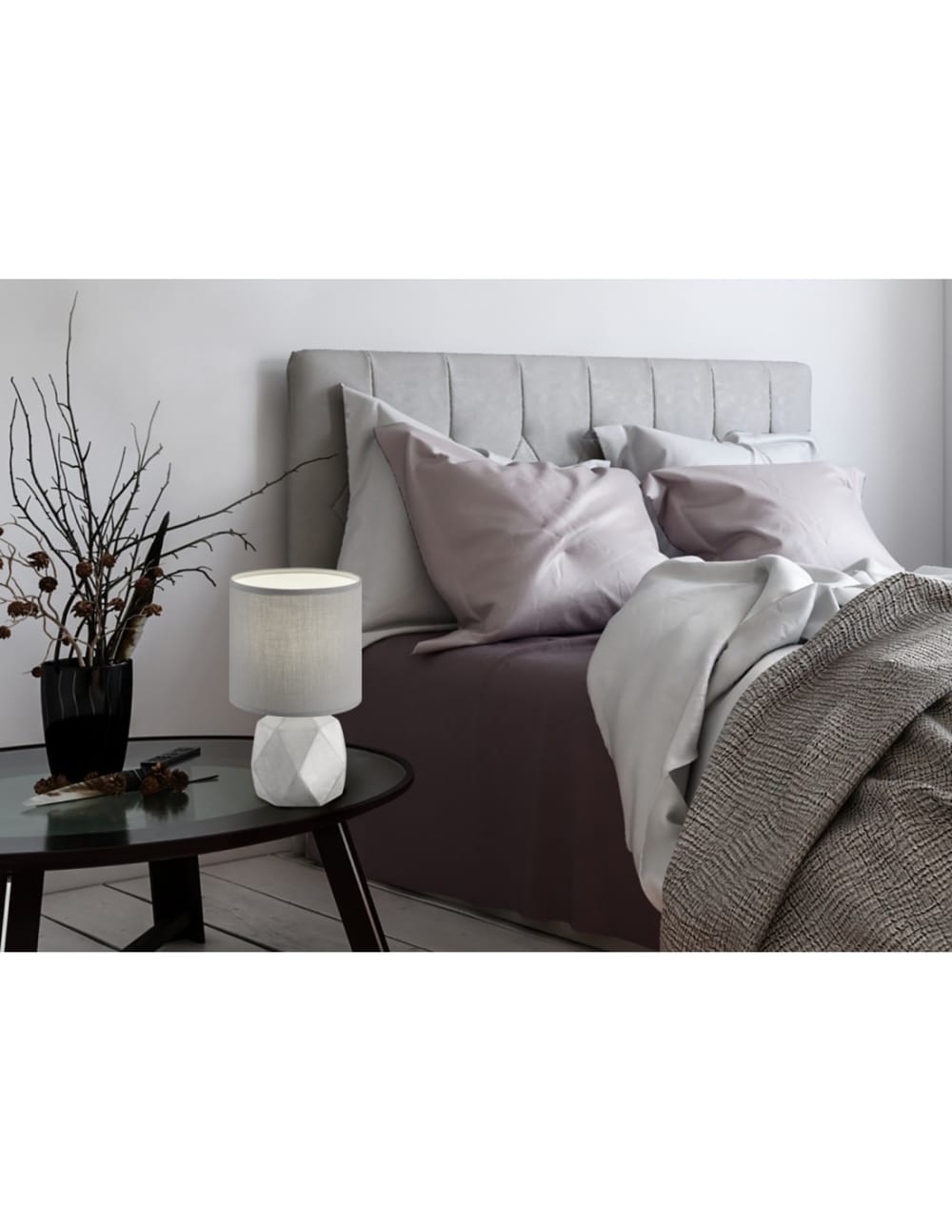 Lampe design en béton gris — vue 4