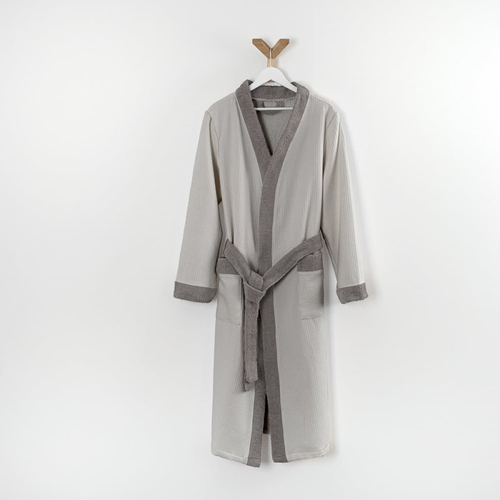 Peignoir mixte coton 57 fils double face  nid d'éponge SUAVE