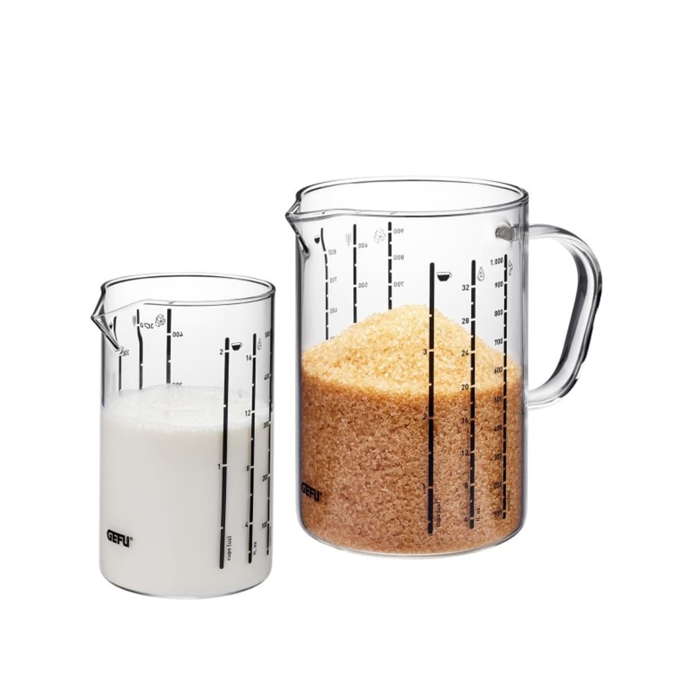 Ensemble de verres mesureurs METI, 2 pièces