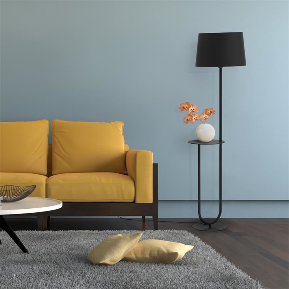 Lampadaire métal h146.5cm noir