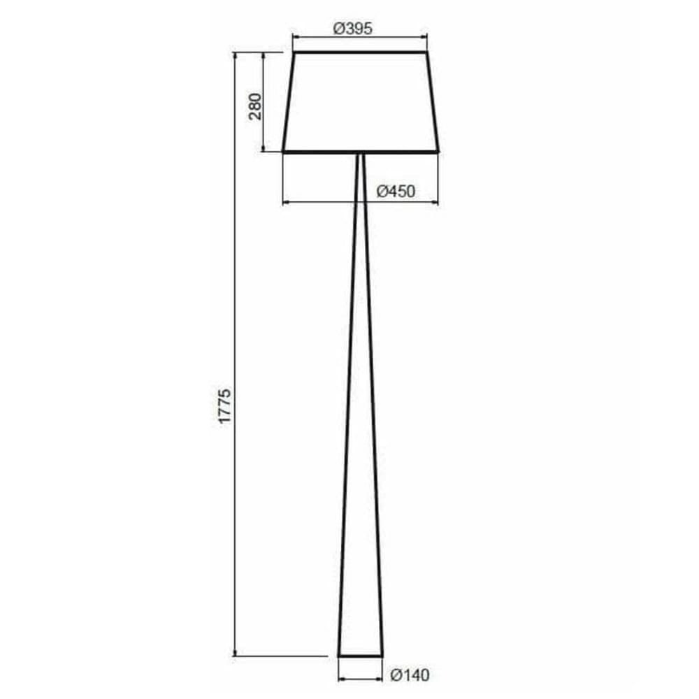 Lampadaire h177,5cm blanc - Maisons du Monde