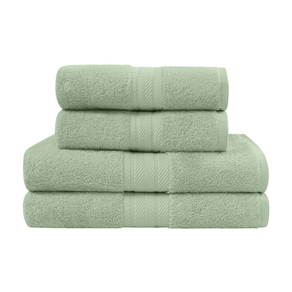 Ensemble de bain 4 pièces en coton sauge