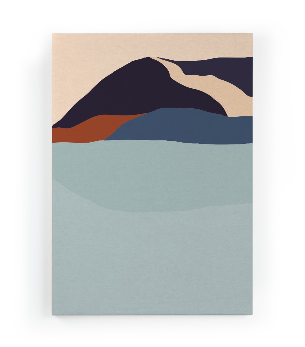 Peinture sur toile 60x40 imprimé HD Lac