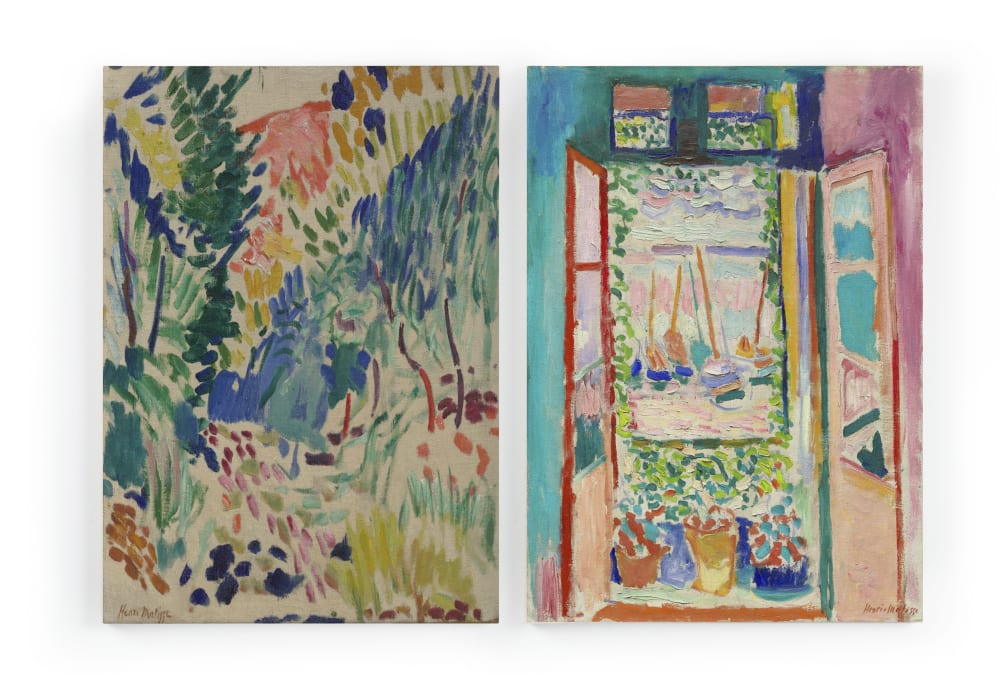 Set 2 tele 60x40 stampa Matisse - Modello Contemporaneo - Multicolore - PES - Poliestere
