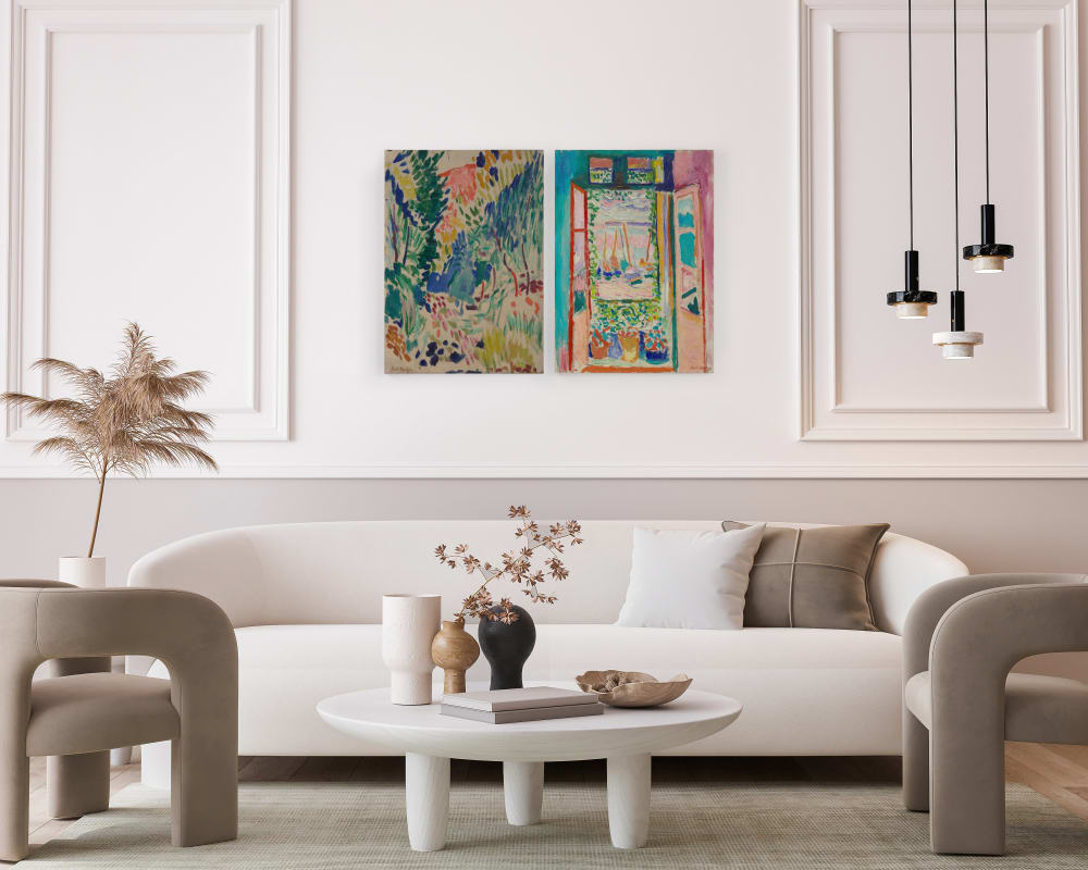 Set 2 Peintures sur toile 60x40 imprimé HD Matisse - Maisons du Monde