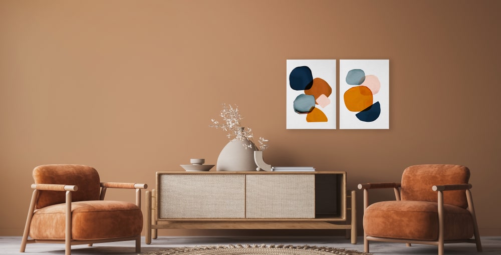 Set 2 Peintures sur toile 60x40 imprimé HD Bulles colorées - Maisons du Monde