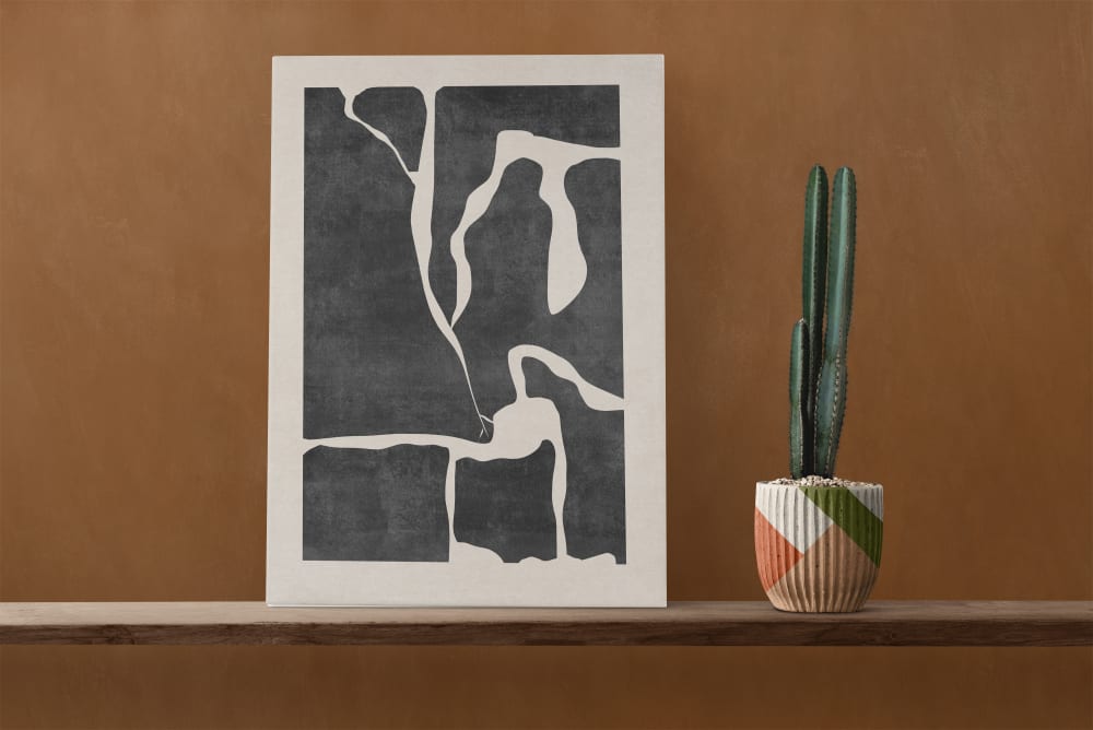 Peinture sur toile 60x40 imprimé HD Puzzle abstrait - Maisons du Monde