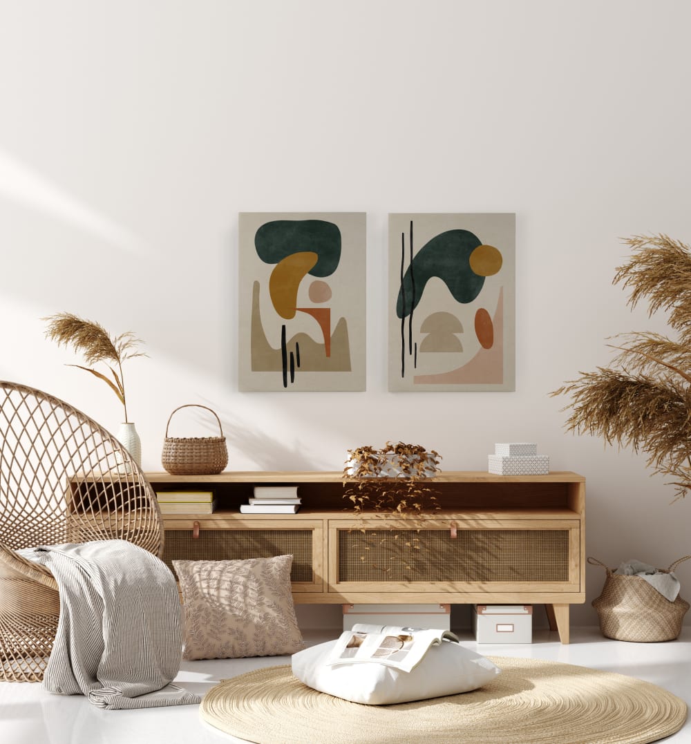 Tela 60x40 stampa Tramonto astratto - Surdic