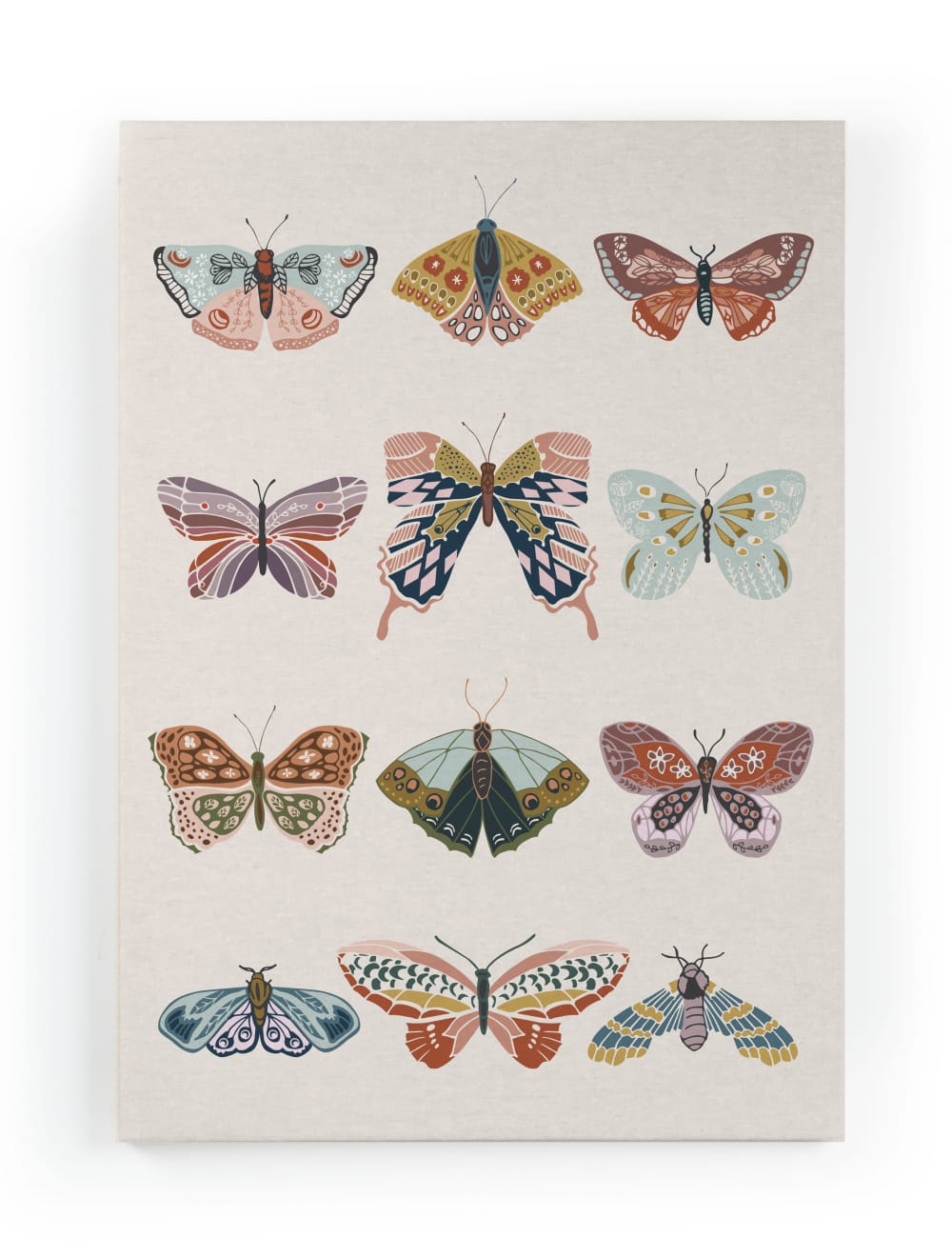 Surdic Peinture sur toile 60x40 imprimé HD Papillons style contemporain Multicolore Pes - Polyester
