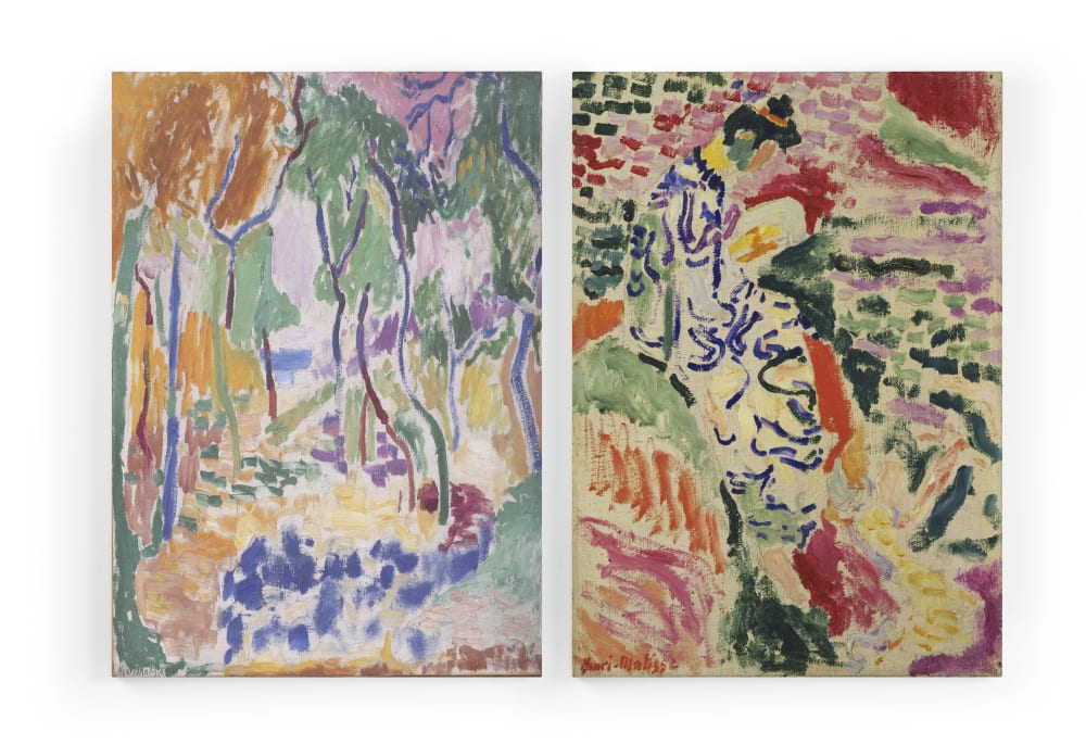 Set 2 tele 60x40 stampa Matisse Boschi - Modello Contemporaneo - Multicolore - PES - Poliestere