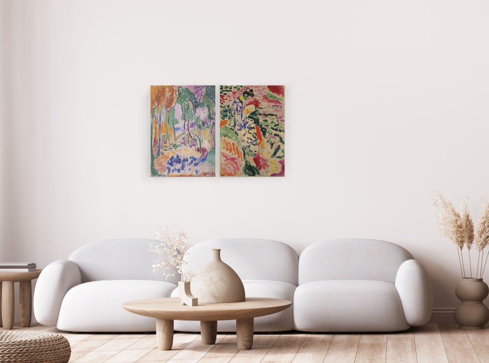Set 2 Lienzos 60x40 Maderas Matisse - Maisons du Monde