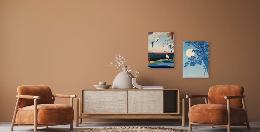 Peinture sur toile 60x40 imprimé HD Lac japonais - Maisons du Monde