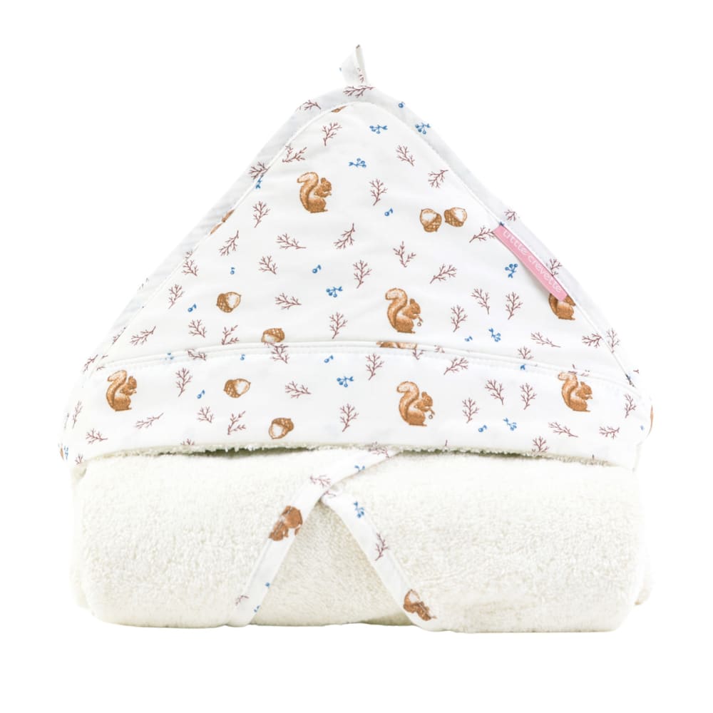 Cape de bain coton bio 75x75 cm (Little Crevette) - Image 2