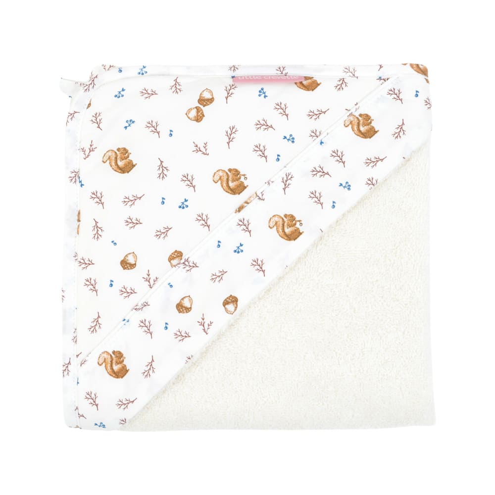 Cape de bain coton bio 75x75 cm (Little Crevette) - Image 3