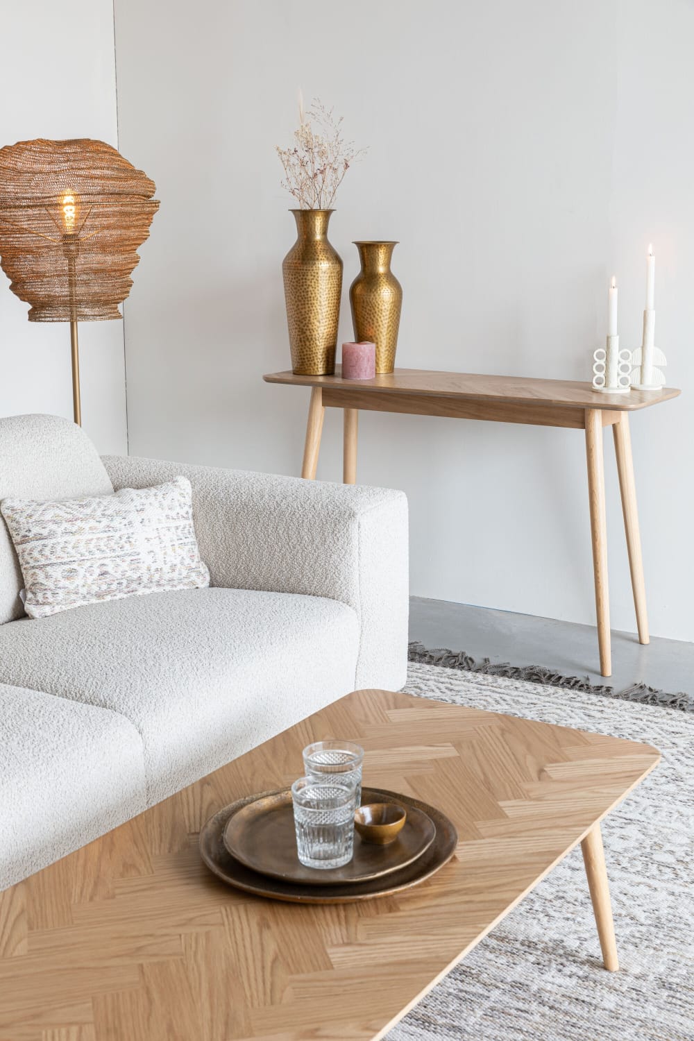 Console en bois beige - Maisons du Monde