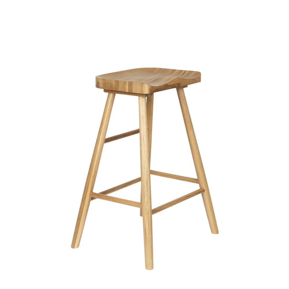 Tabouret de bar en bois beige
