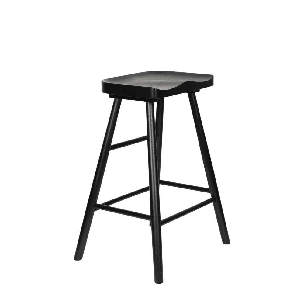 Tabouret de bar en bois noir