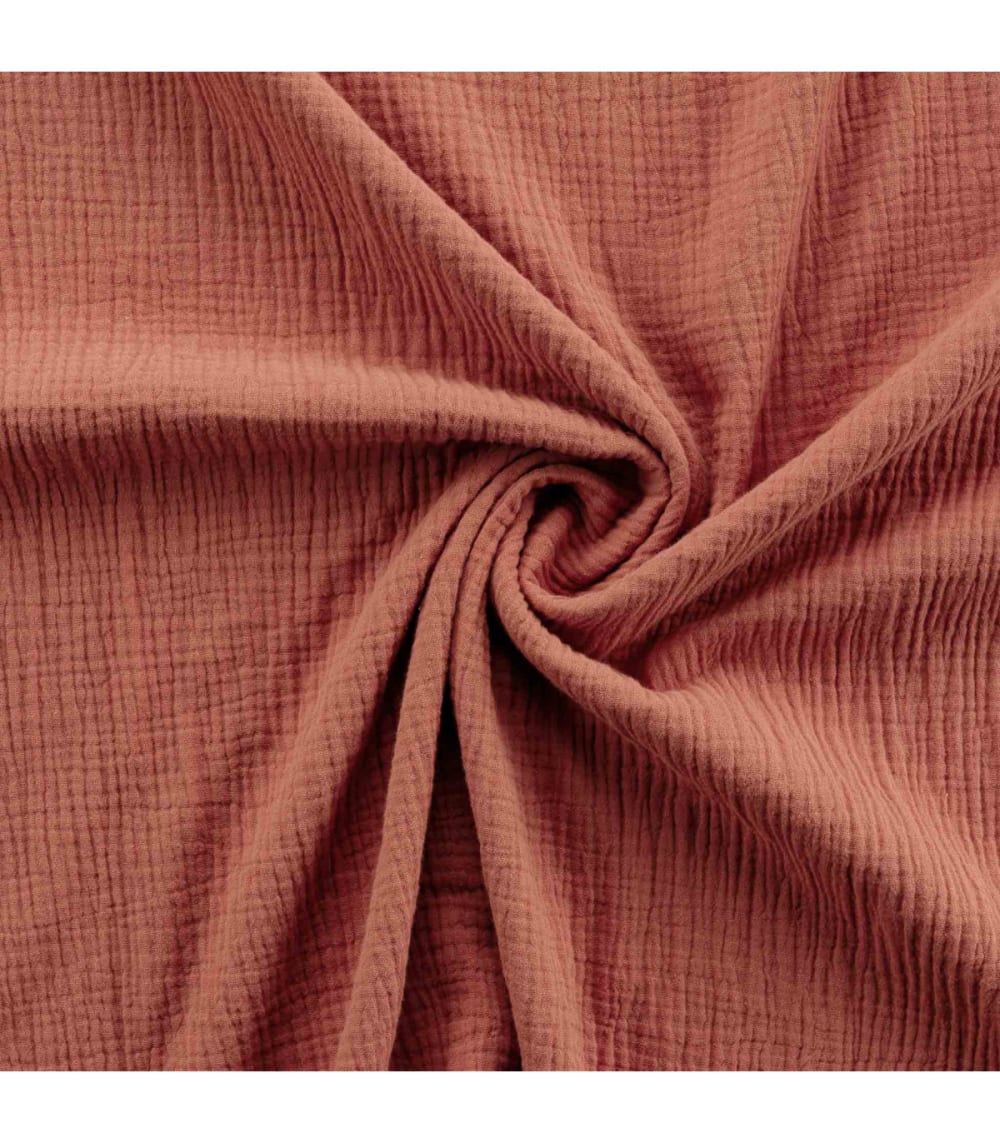 Parure de lit gaze de coton orange 260x240 - Maisons du Monde