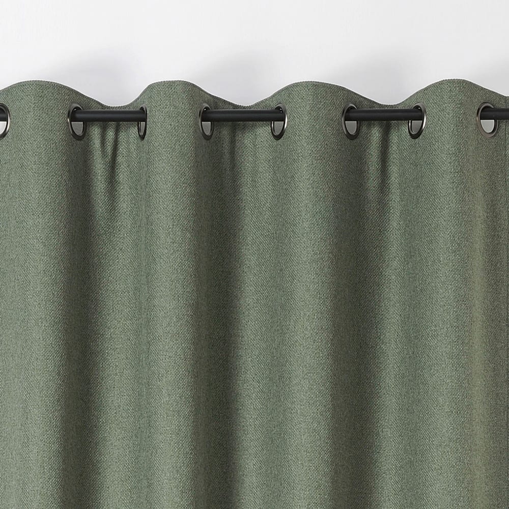 Rideau obscurcissant et isolant boreal polyester kaki 140x260 cm — vue 3