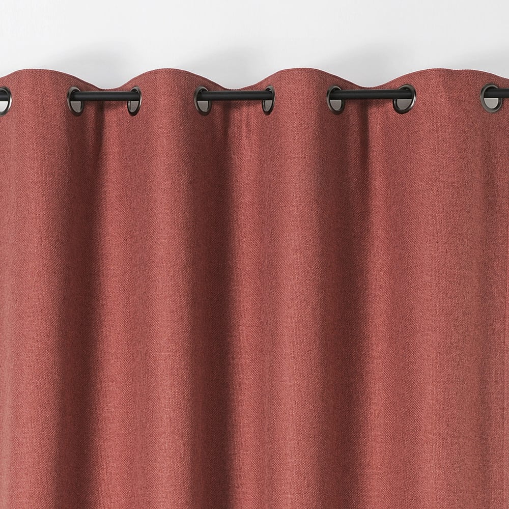 Rideau obscurcissant et isolant boreal polyester brique 140x260 cm — vue 3