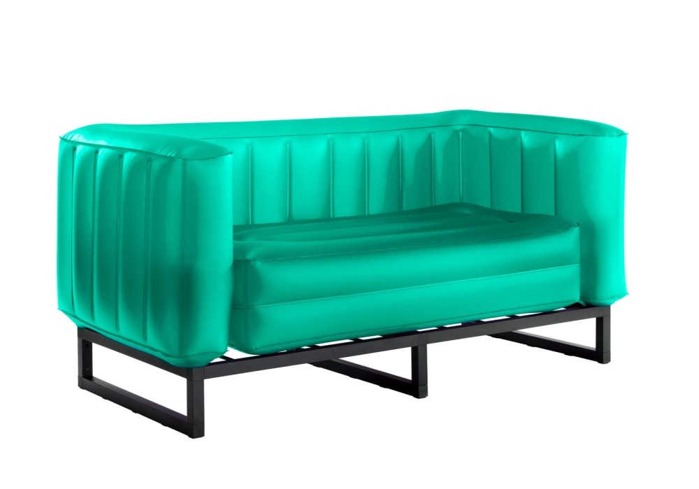 Canapé design lumineux 2 places vert