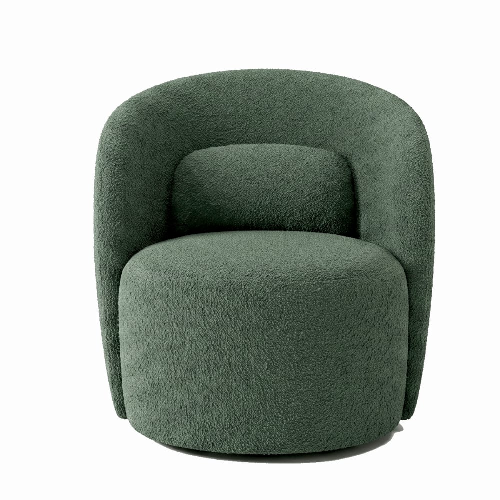 fauteuil en tissu bouclette