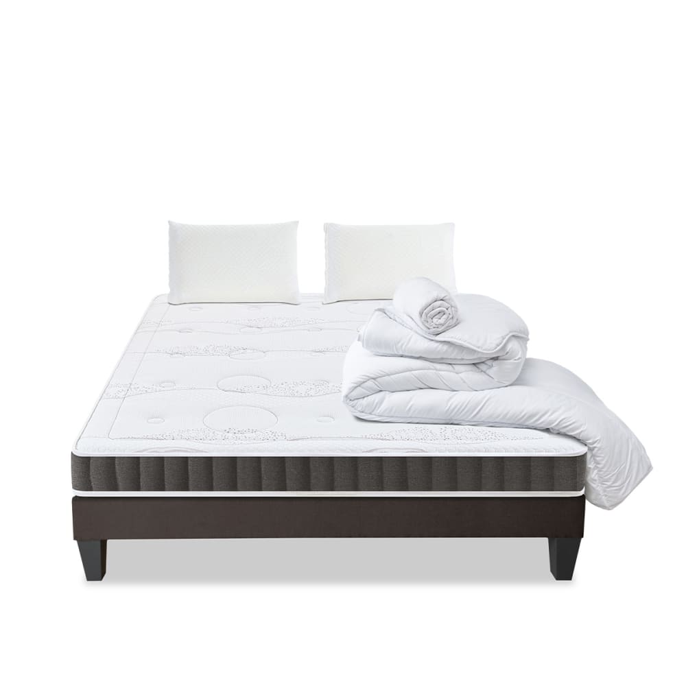 Prêt à dormir matelas mousse sommier bois 140x190 Prêt à dormir matelas mousse sommier bois 140x190