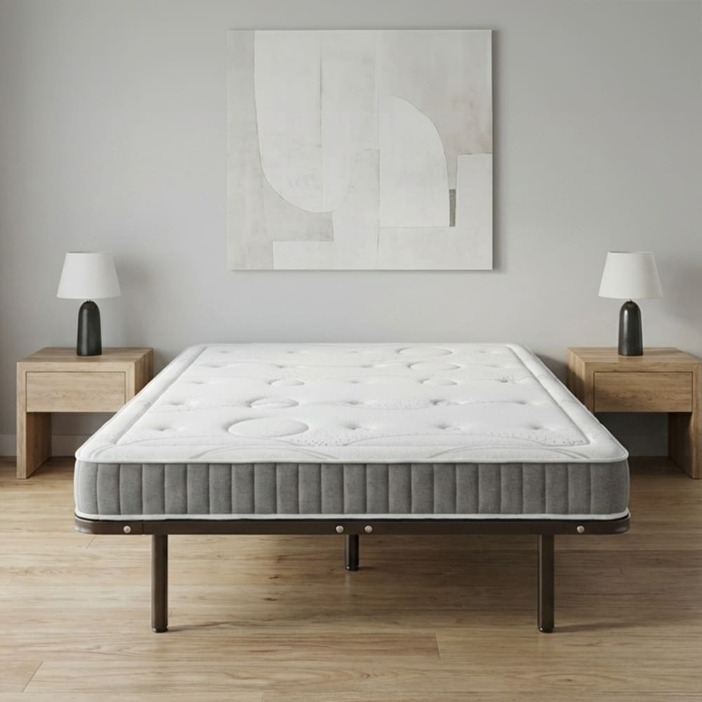 Ensemble matelas mousse sommier métal 90x200 - Maisons du Monde