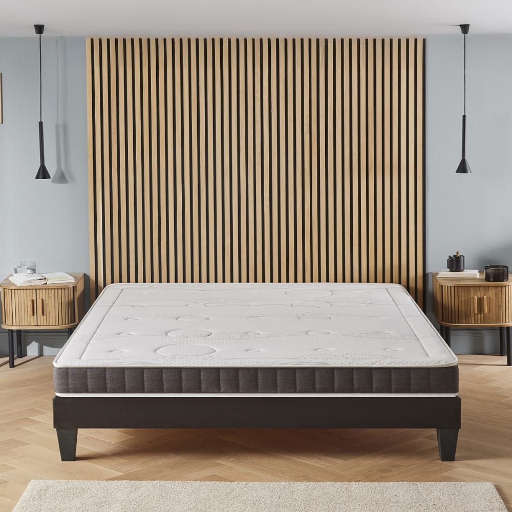 Prêt à dormir matelas mousse sommier métal 140x200 - Maisons du Monde