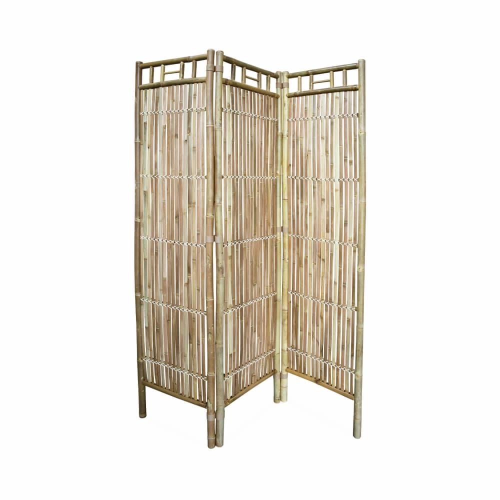 Paravent pliable en bambou