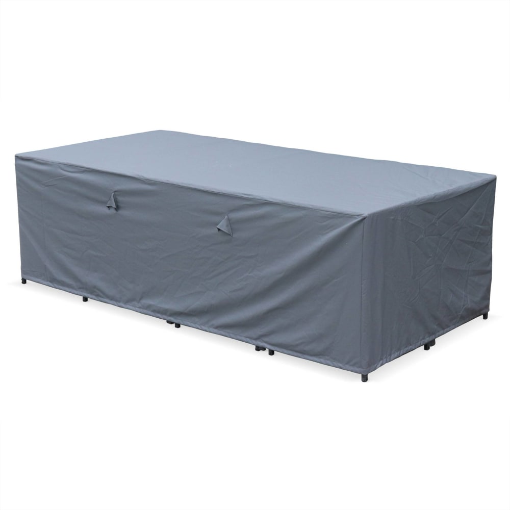 Housse de protection grise pour salon de jardin 230 cm sur 112 cm