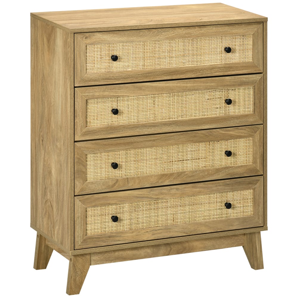 Cómoda con cajones 80x35x95 cm madera natural