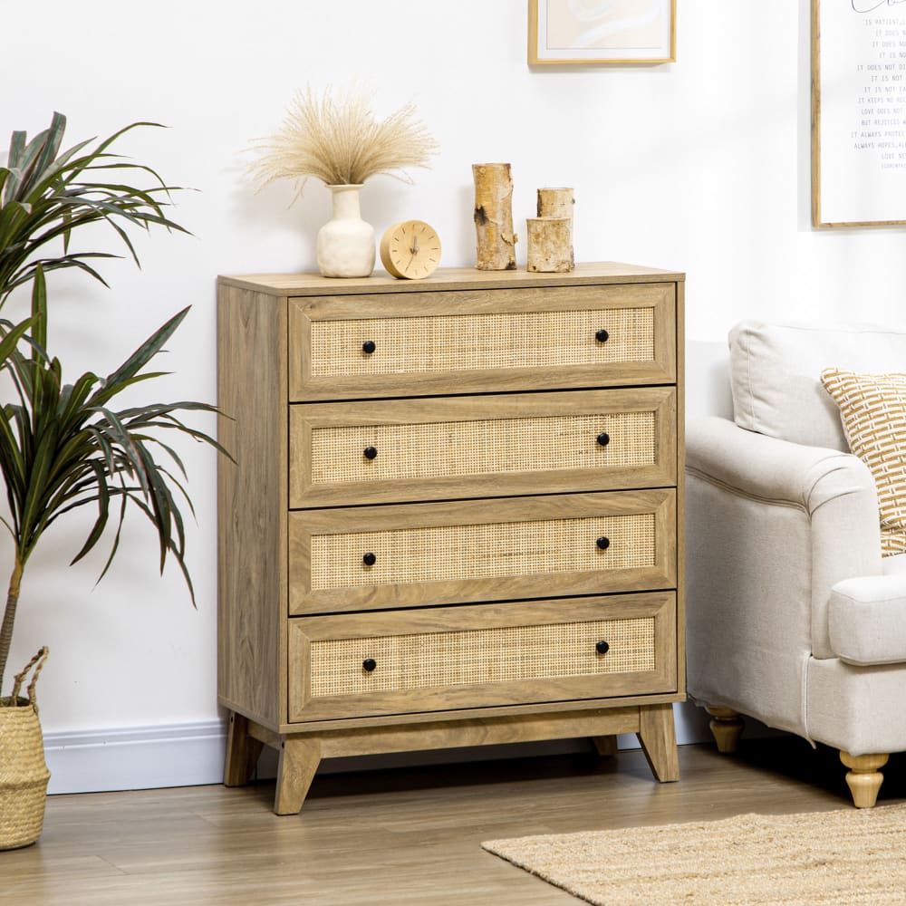 Cómoda con cajones 80x35x95 cm madera natural - Maisons du Monde