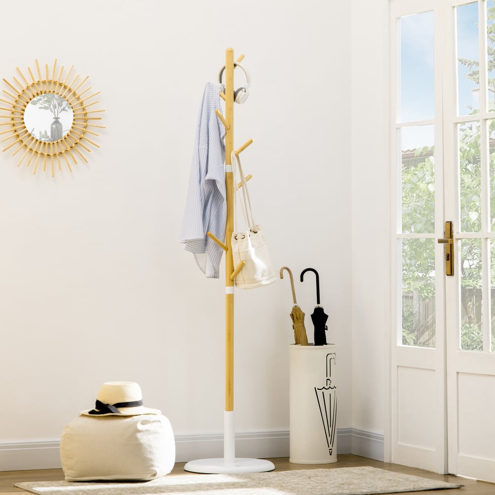Perchero de pie 37.8x37.8x175.6 cm madera natural - Maisons du Monde