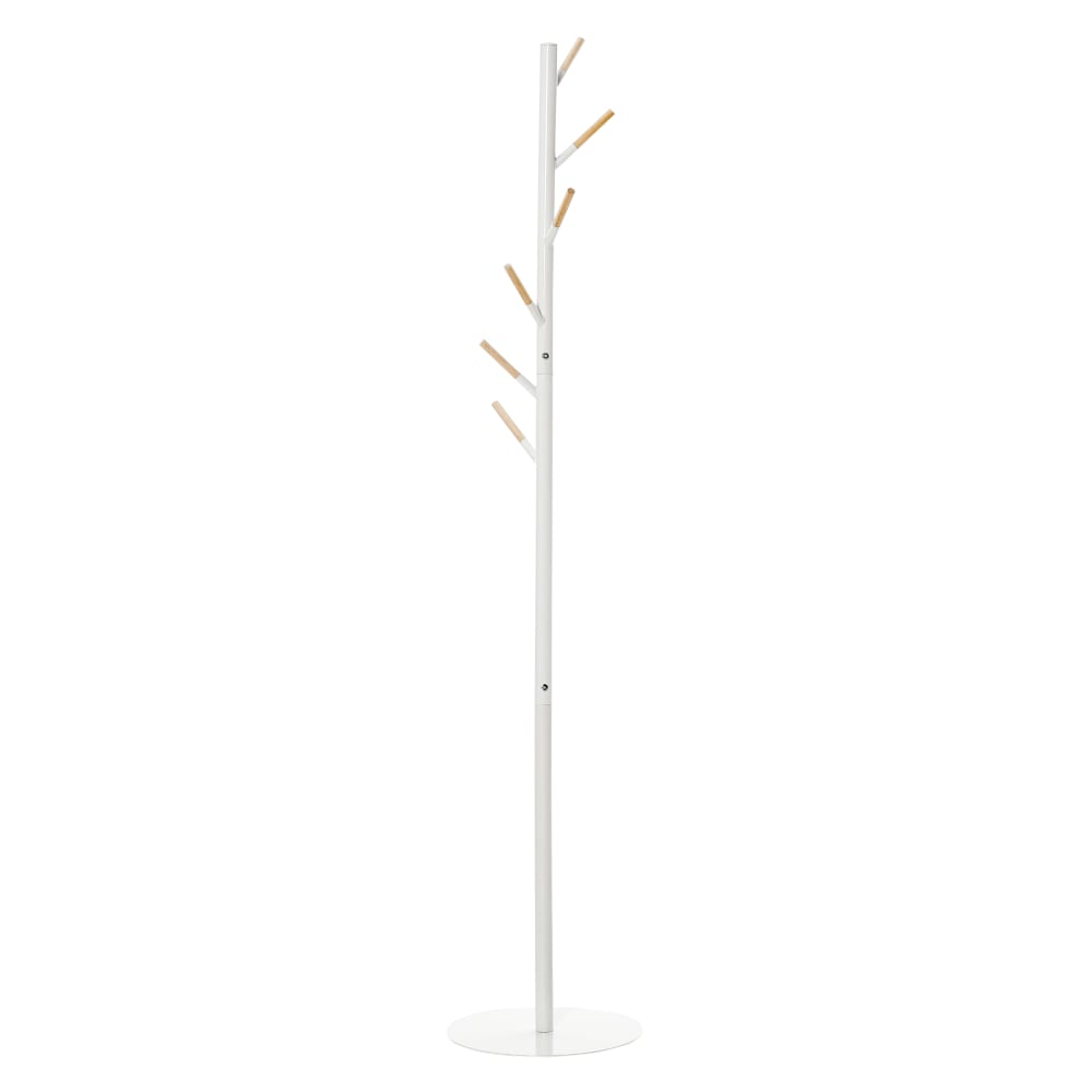 Perchero de pie 35x35x174 cm blanco