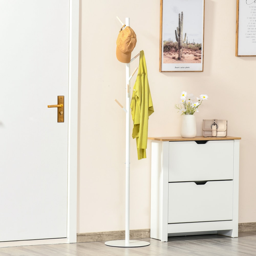 Perchero de pie 35x35x174 cm blanco - Maisons du Monde