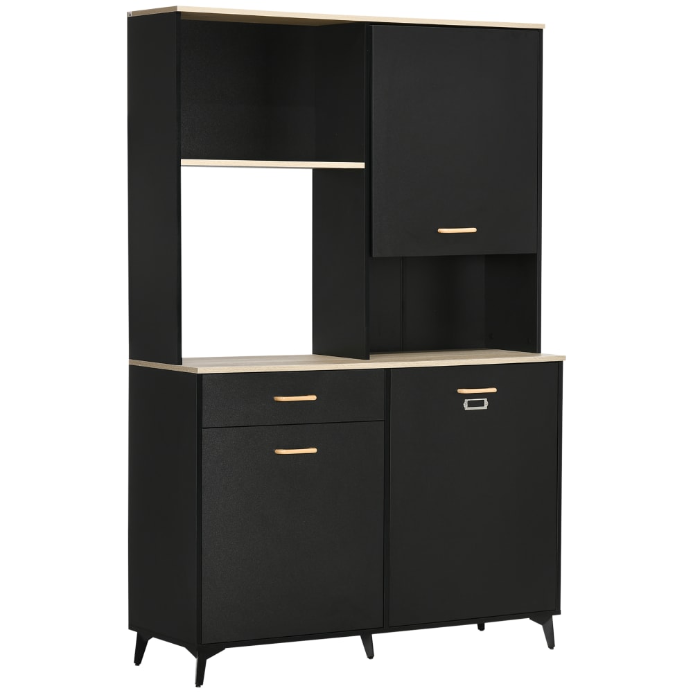 Alacena de cocina 119x41x180 cm negro