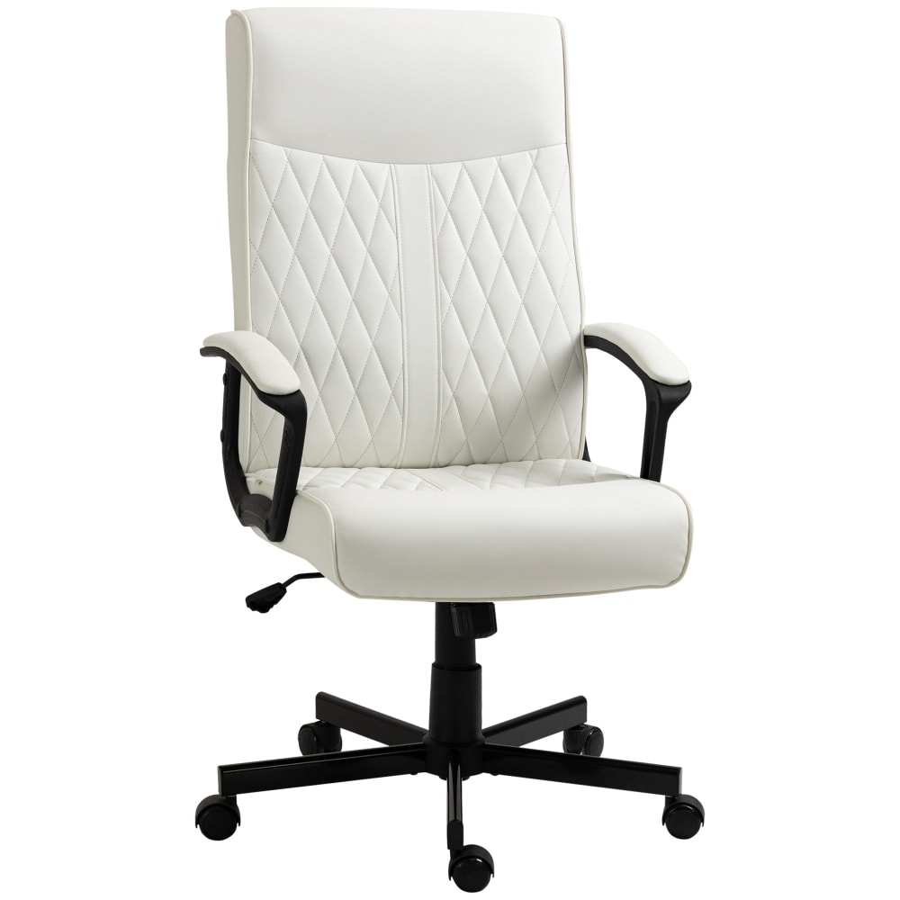 Silla de oficina 65x72x112.5 cm crema