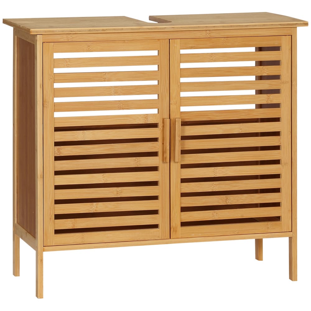 Armario de baño 66x29x61.5 cm madera natural