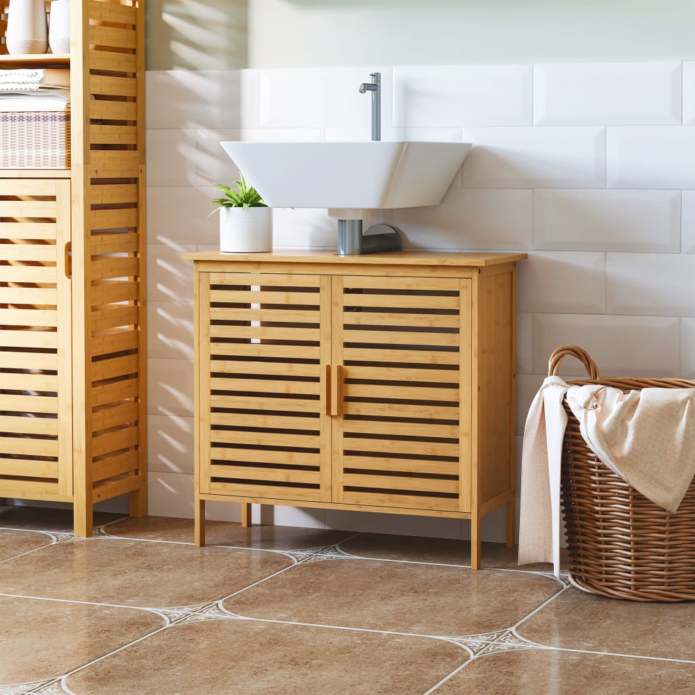 Armario de baño 66x29x61.5 cm madera natural - Maisons du Monde