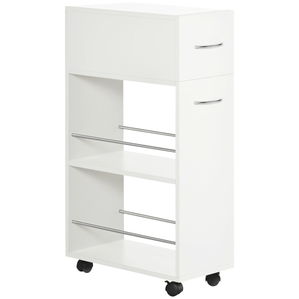 Carrito de cocina 25x50x85 cm blanco