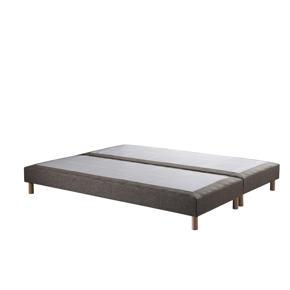 Sommier tapissier camel 2x90x200