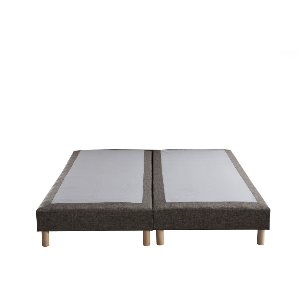 Nuit Céleste Sommier tapissier symbiose camel 180x200 Marron Certifié Oeko-Tex Tissu